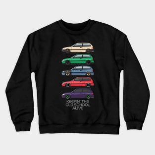 keeping the old school alive Crewneck Sweatshirt